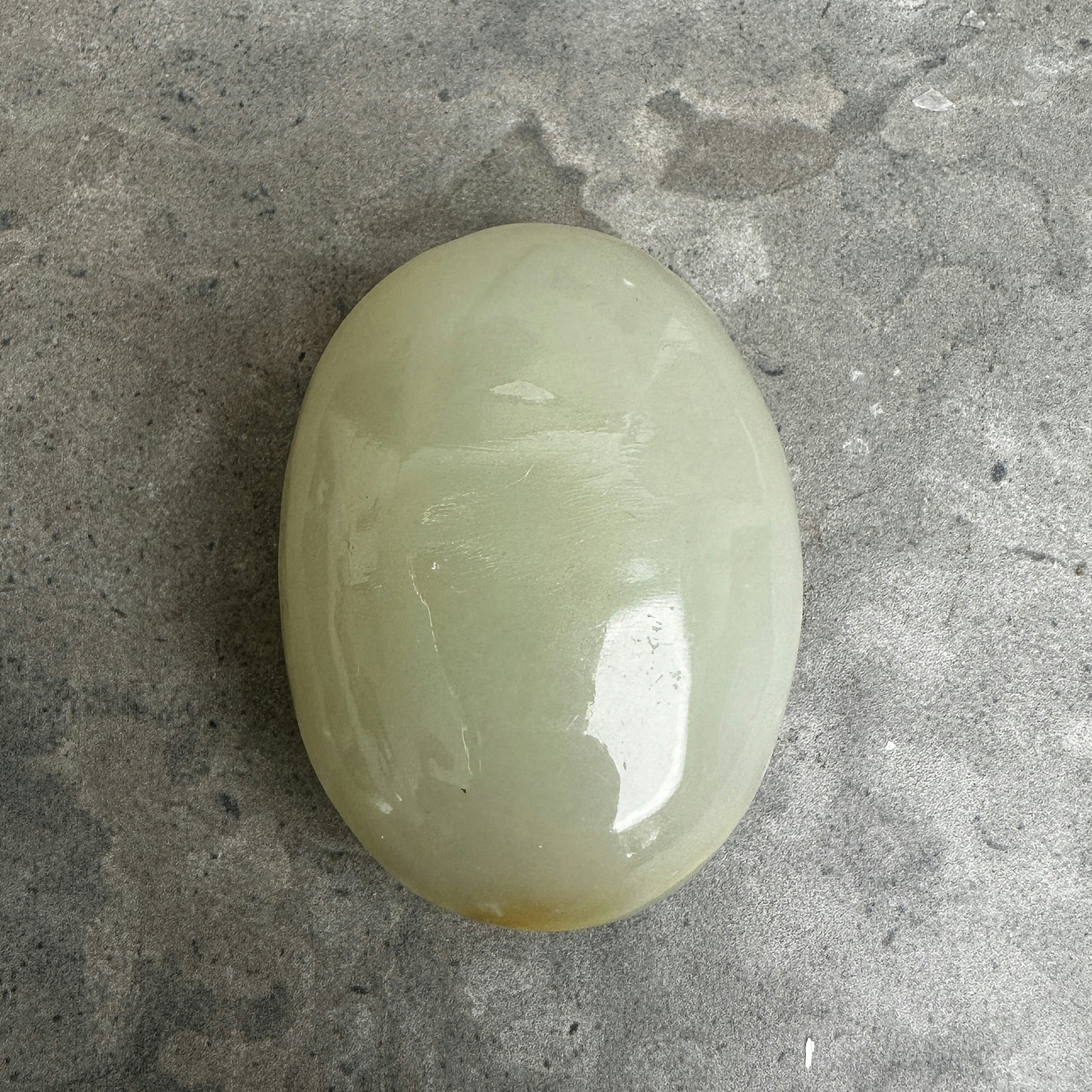 Grön Kalcit, palmstone (A)