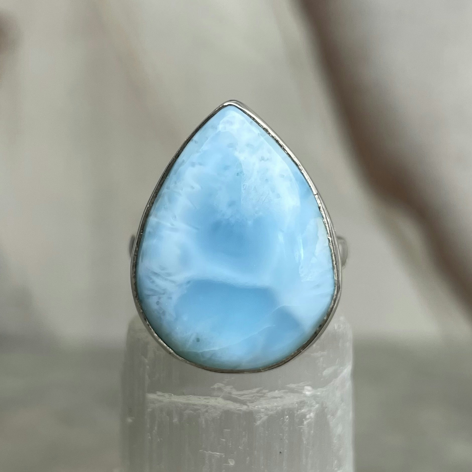 Larimar, ring silver 925 (L3)