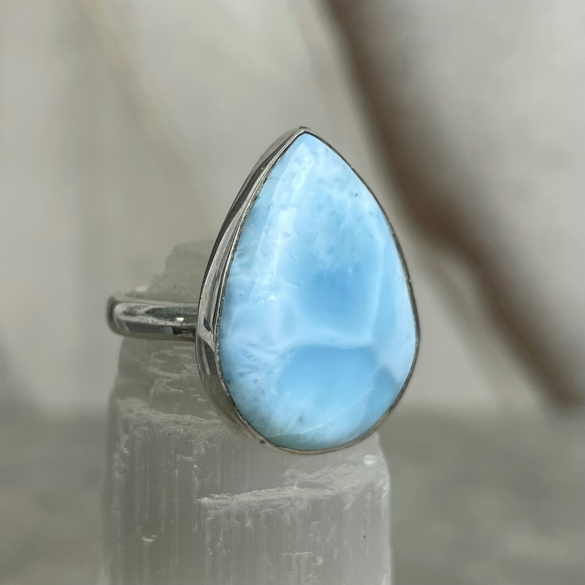 Larimar, ring silver 925 (L3)