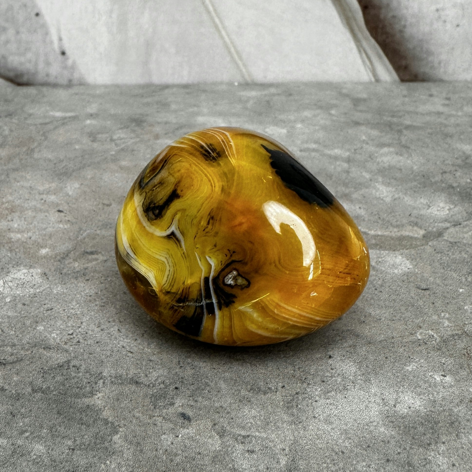 Madagaskar Agat, palmstone (A)