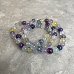 Fluorit, armband 8,5 mm