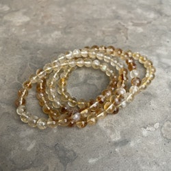 Citrin, armband 6 mm