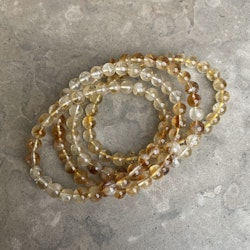 Citrin, armband 6 mm