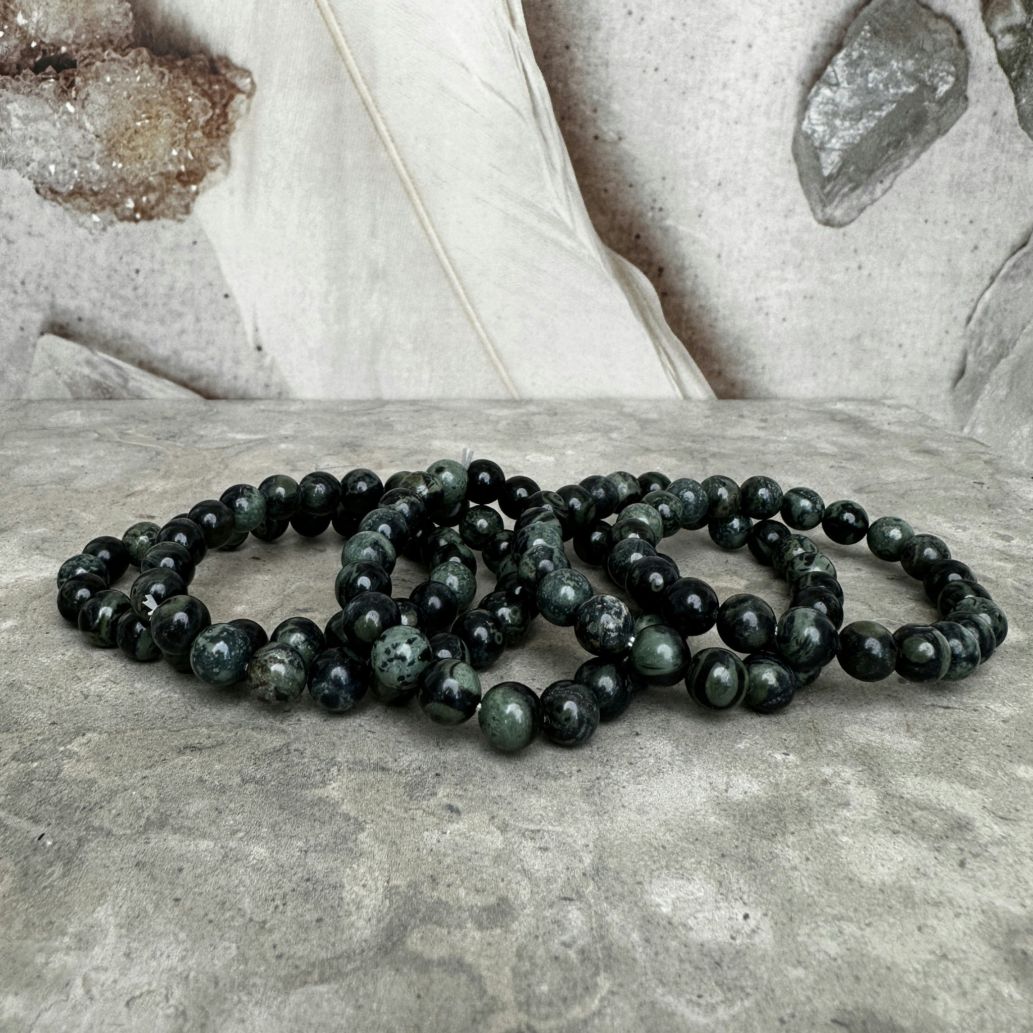 Kambaba Jaspis, armband 8 mm