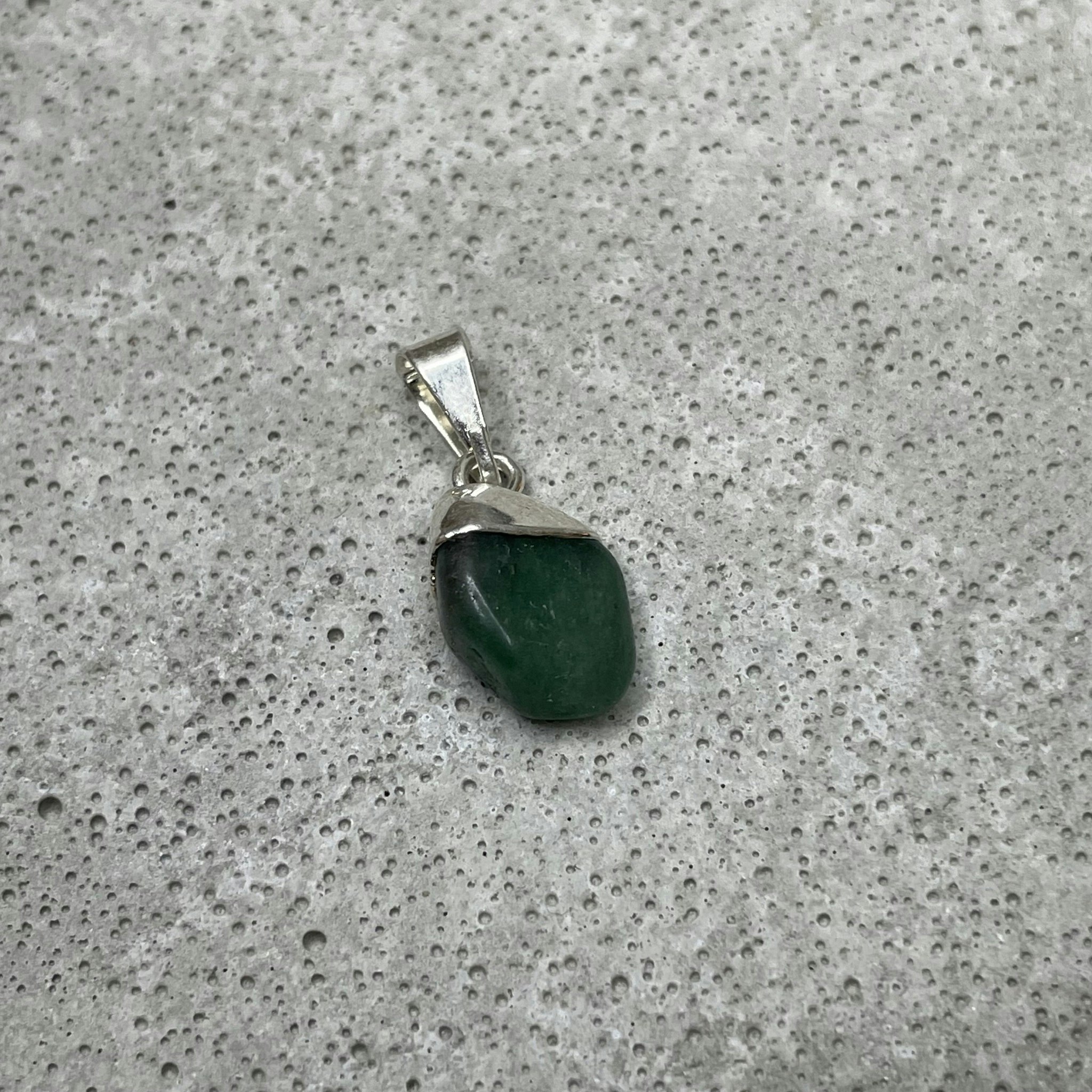 Grön Aventurin, hänge silver