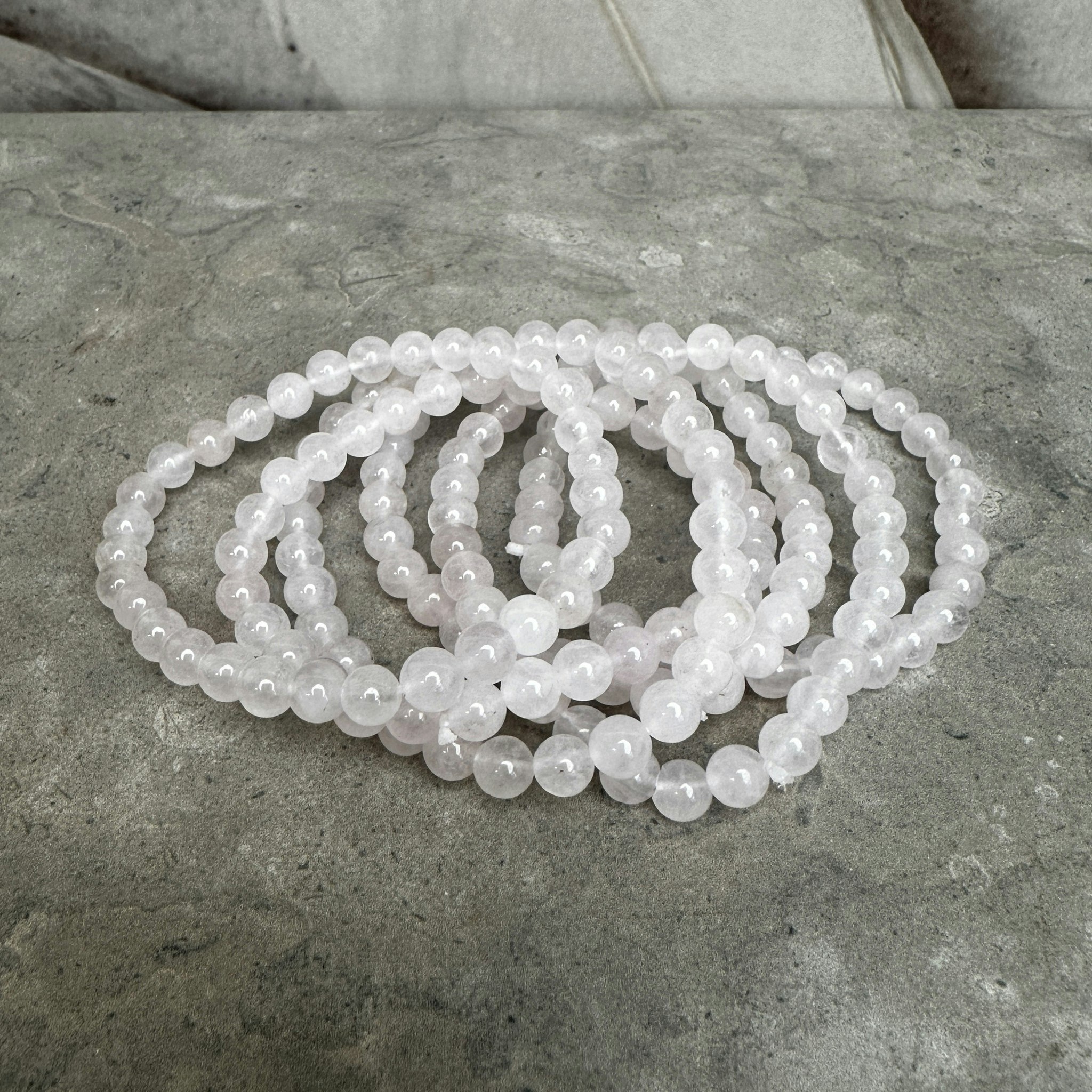 Rosenkvarts, armband 6 mm