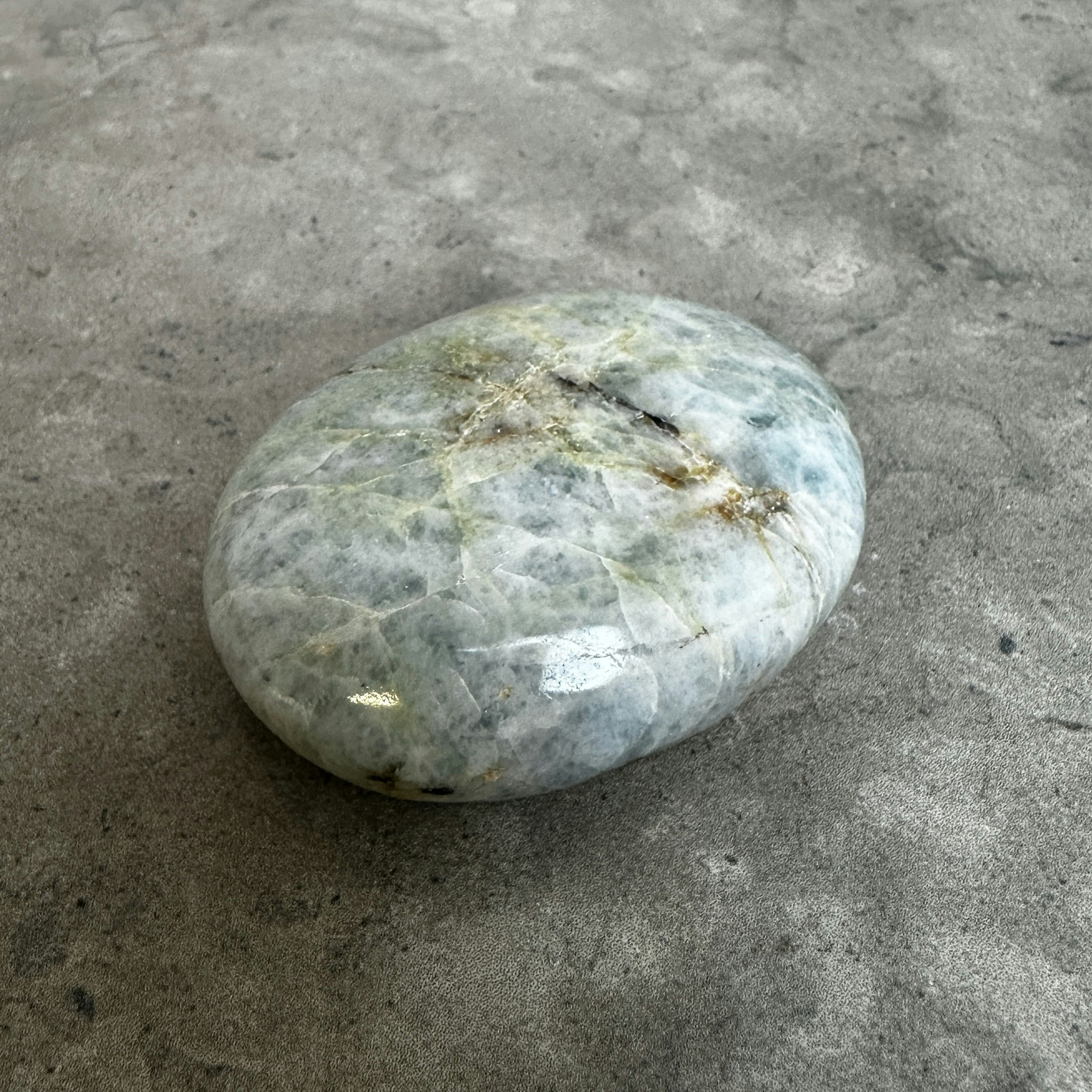 Akvamarin, palmstone (F)