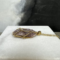 Halsband för kristall, guld
