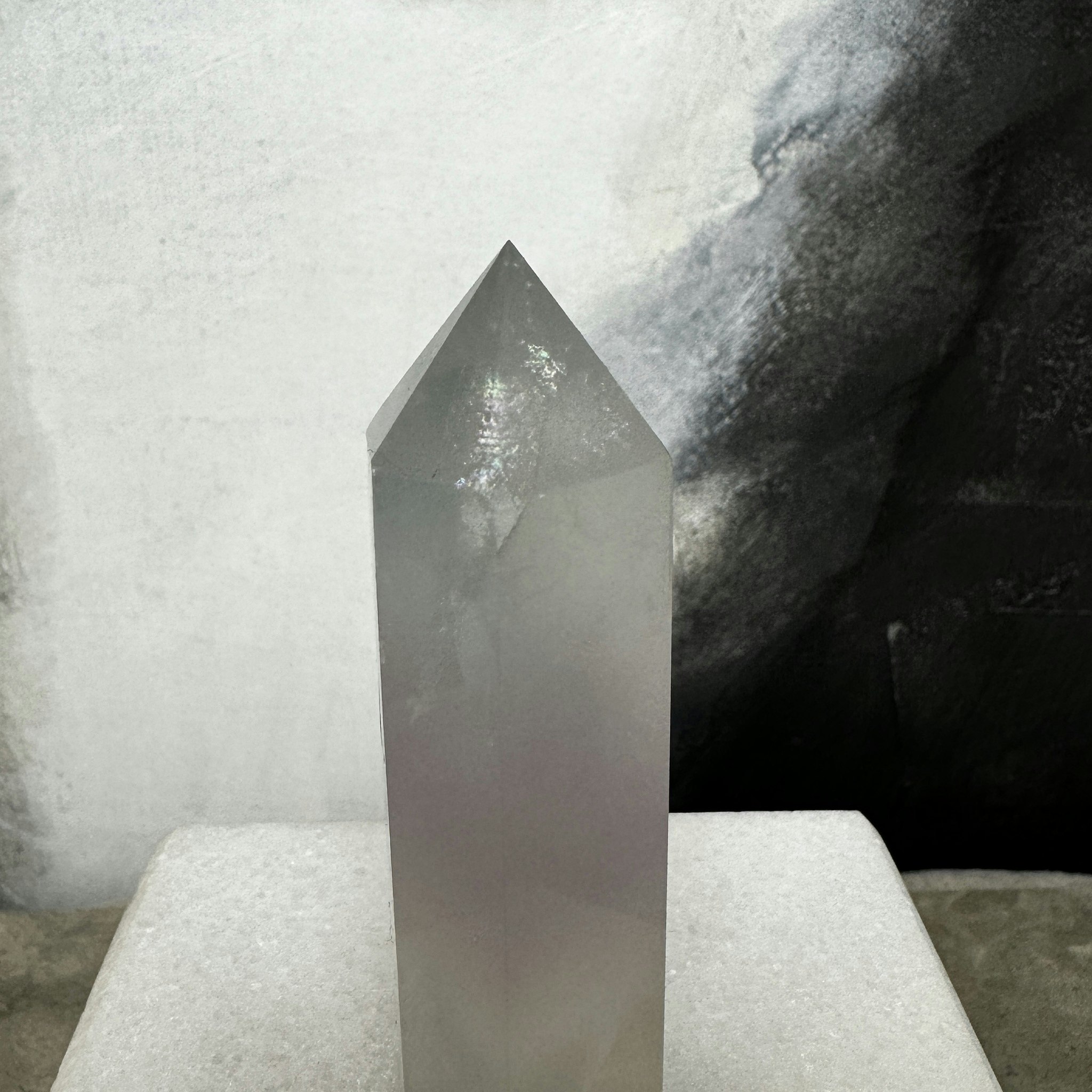 Lavendel fluorit, torn (G) (liten nagg)