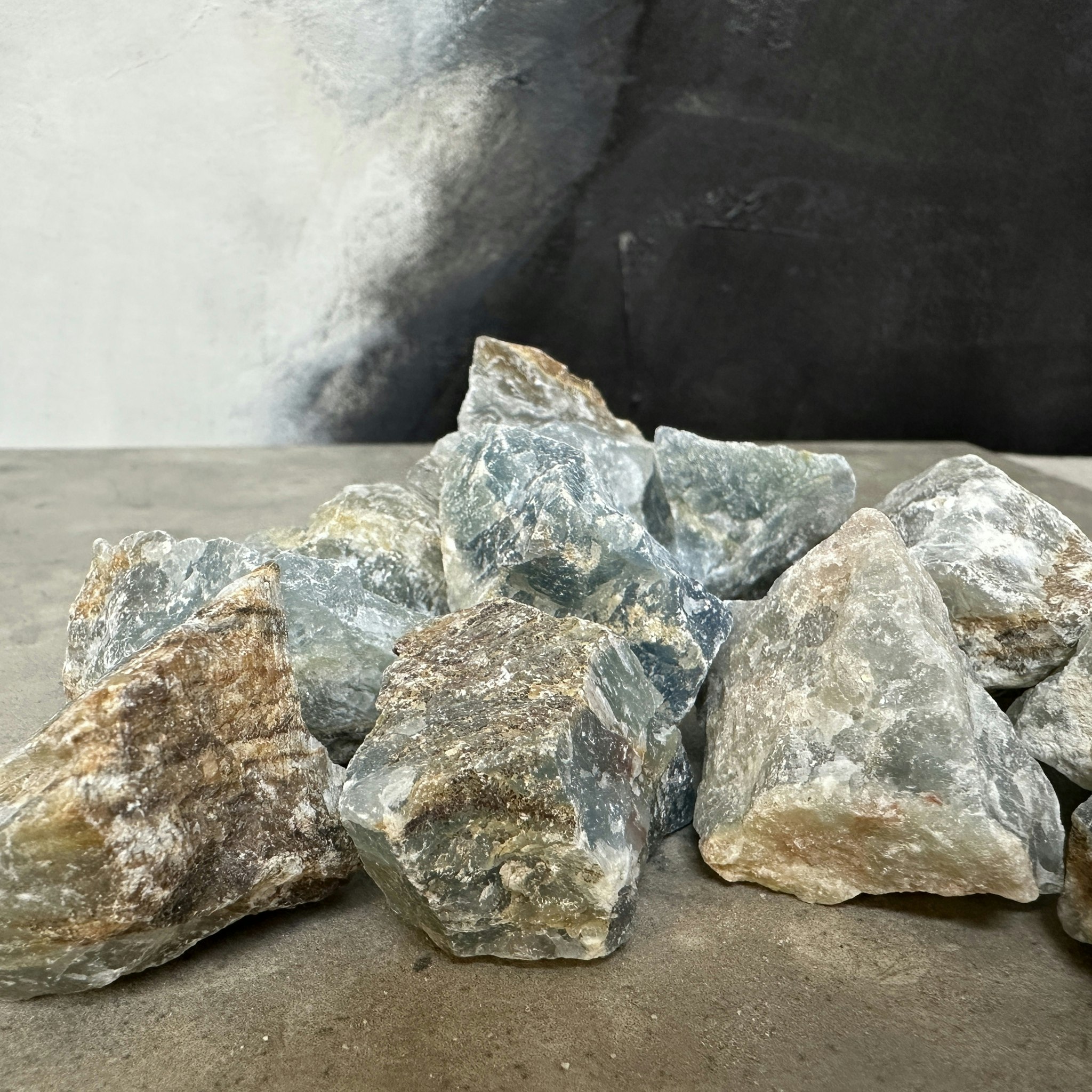 Blå Onyx / Aquatine lemurian, rå