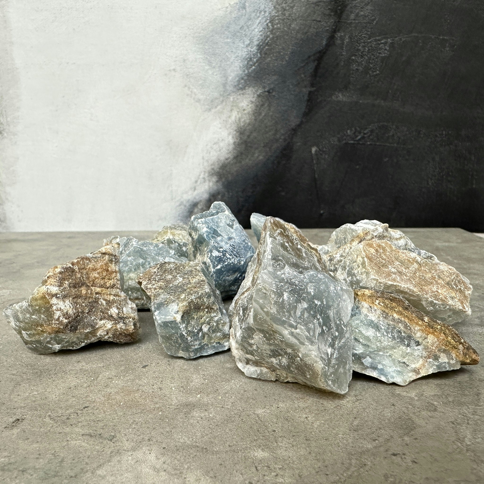 Blå Onyx / Aquatine lemurian, rå