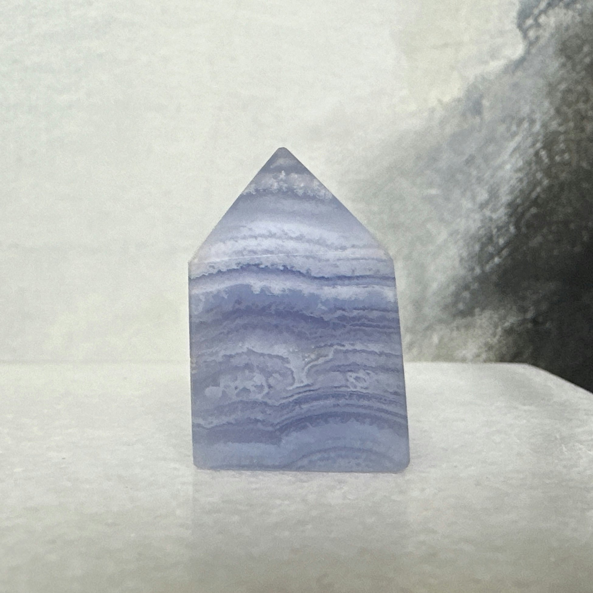 Blå Bandagat/Blue Lace Agate, torn (E)