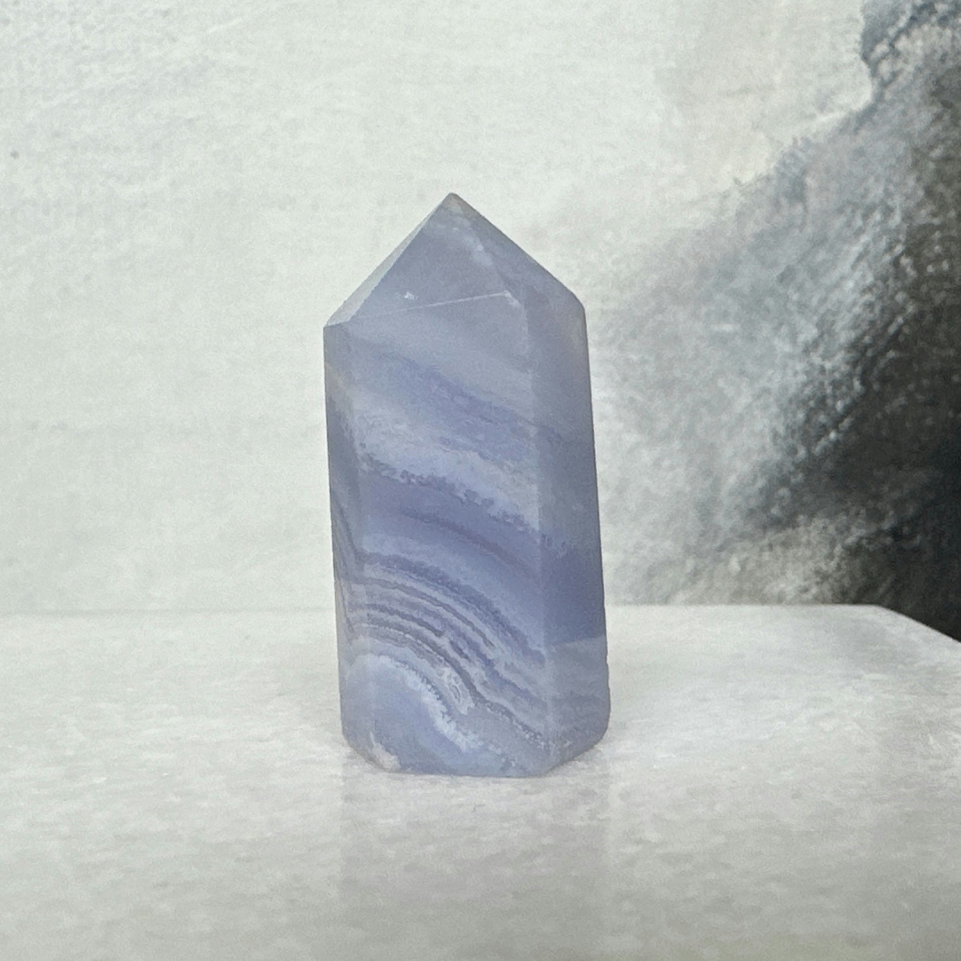 Blå Bandagat/Blue Lace Agate, torn (C)