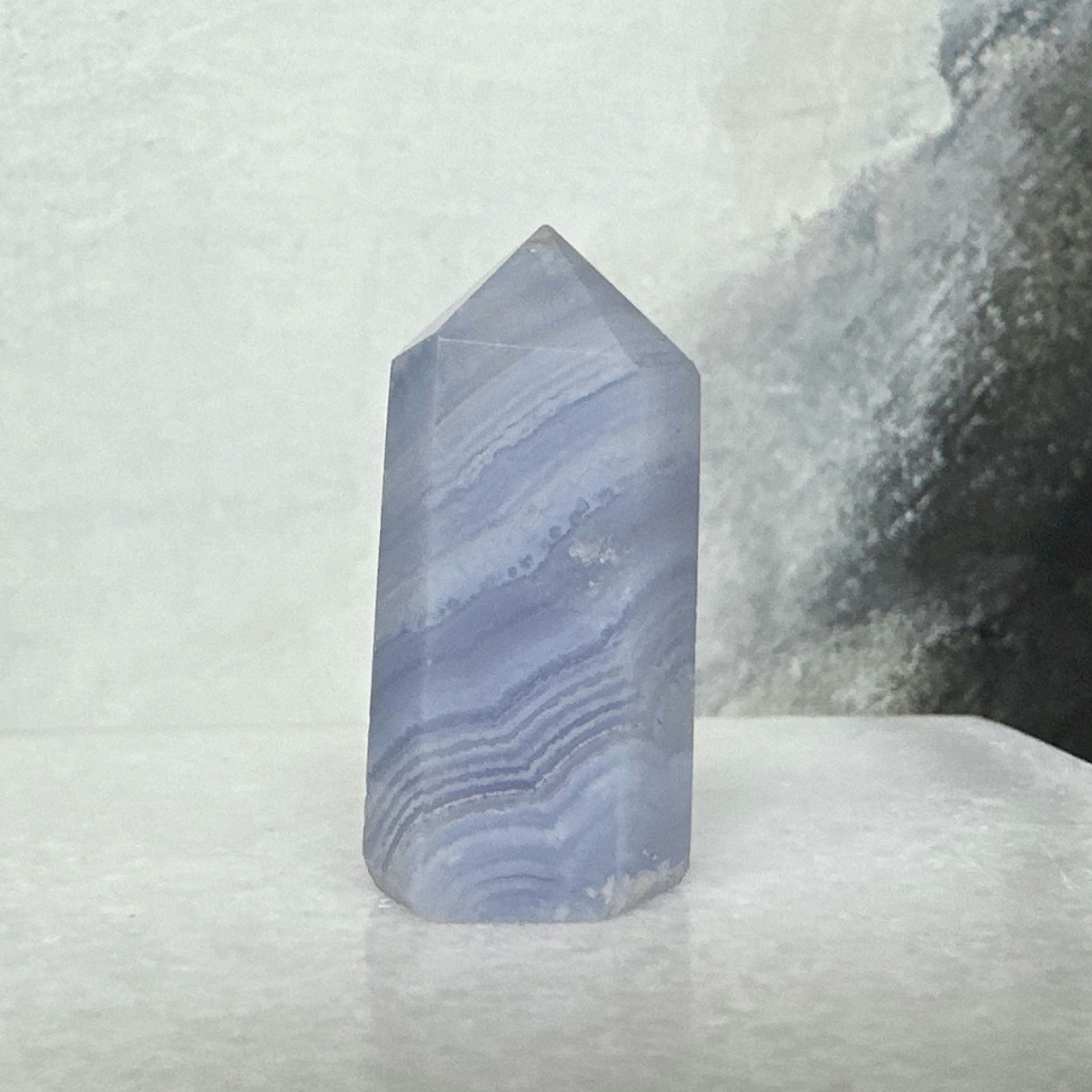 Blå Bandagat/Blue Lace Agate, torn (C)