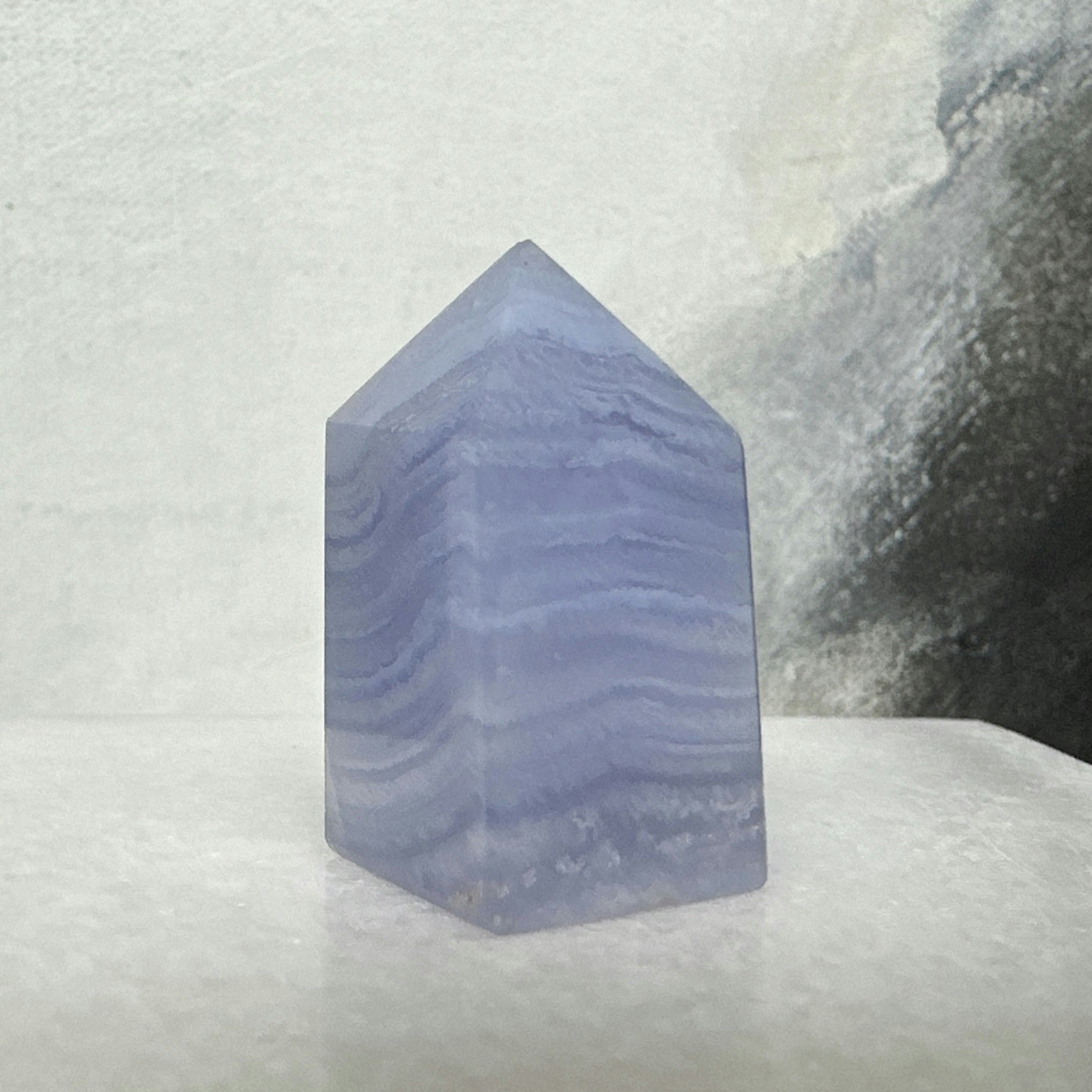 Blå Bandagat/Blue Lace Agate, torn (F)