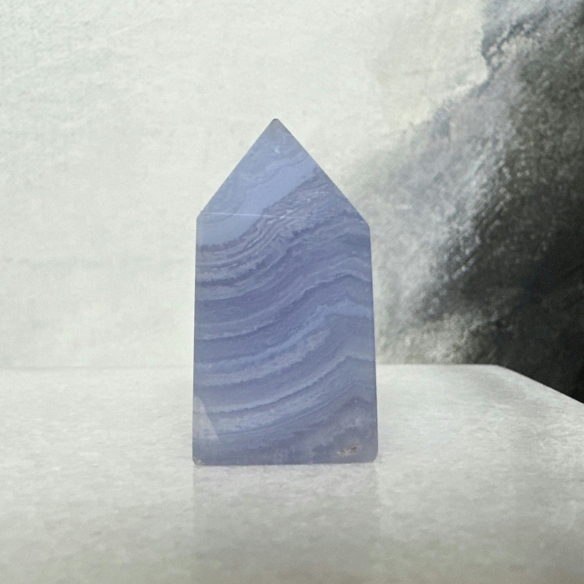 Blå Bandagat/Blue Lace Agate, torn (F)