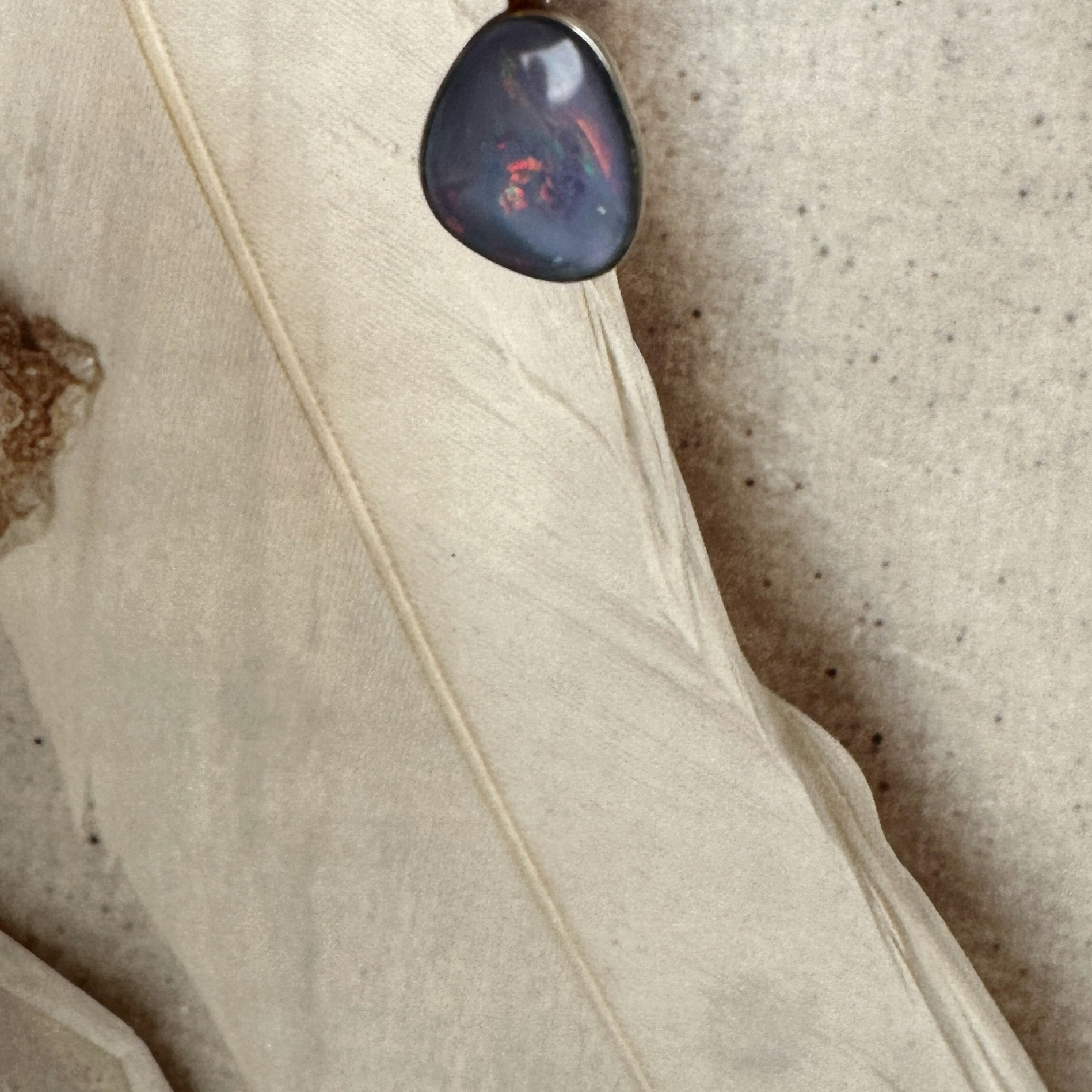 Australiensisk opal, hänge 925 silver