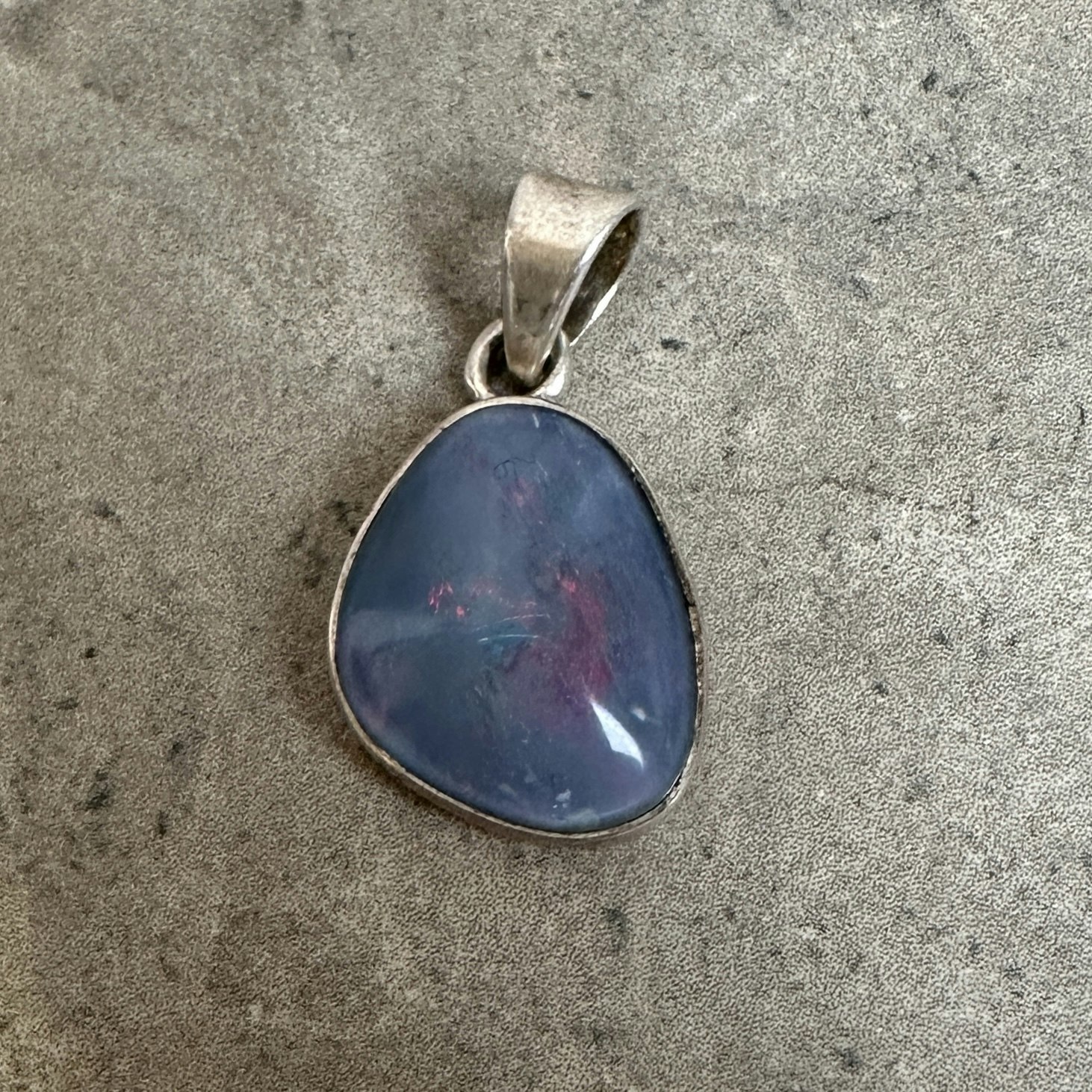 Australiensisk opal, hänge 925 silver