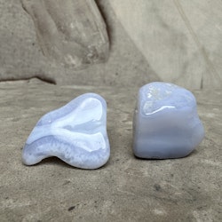 Blå Bandagat/Blue Lace Agate, trumlad