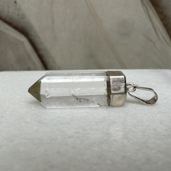 Bergkristall, hänge silver (A)