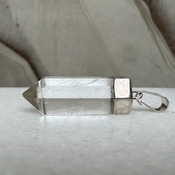Bergkristall, hänge silver (A)