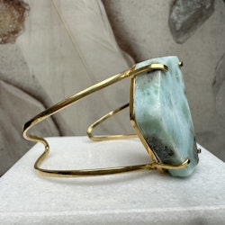 Larimar, justerbart armband (B)