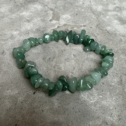 Grön Aventurin, elastiskt armband