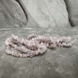 Rosenkvarts, kristallarmband