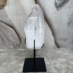 Lemurian Quartz, rå spets på ställning (B)