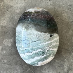 Grön Sardonyx, palmstone (D)