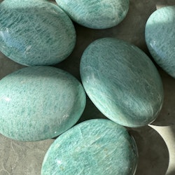 Amazonit, jumbo palmstones