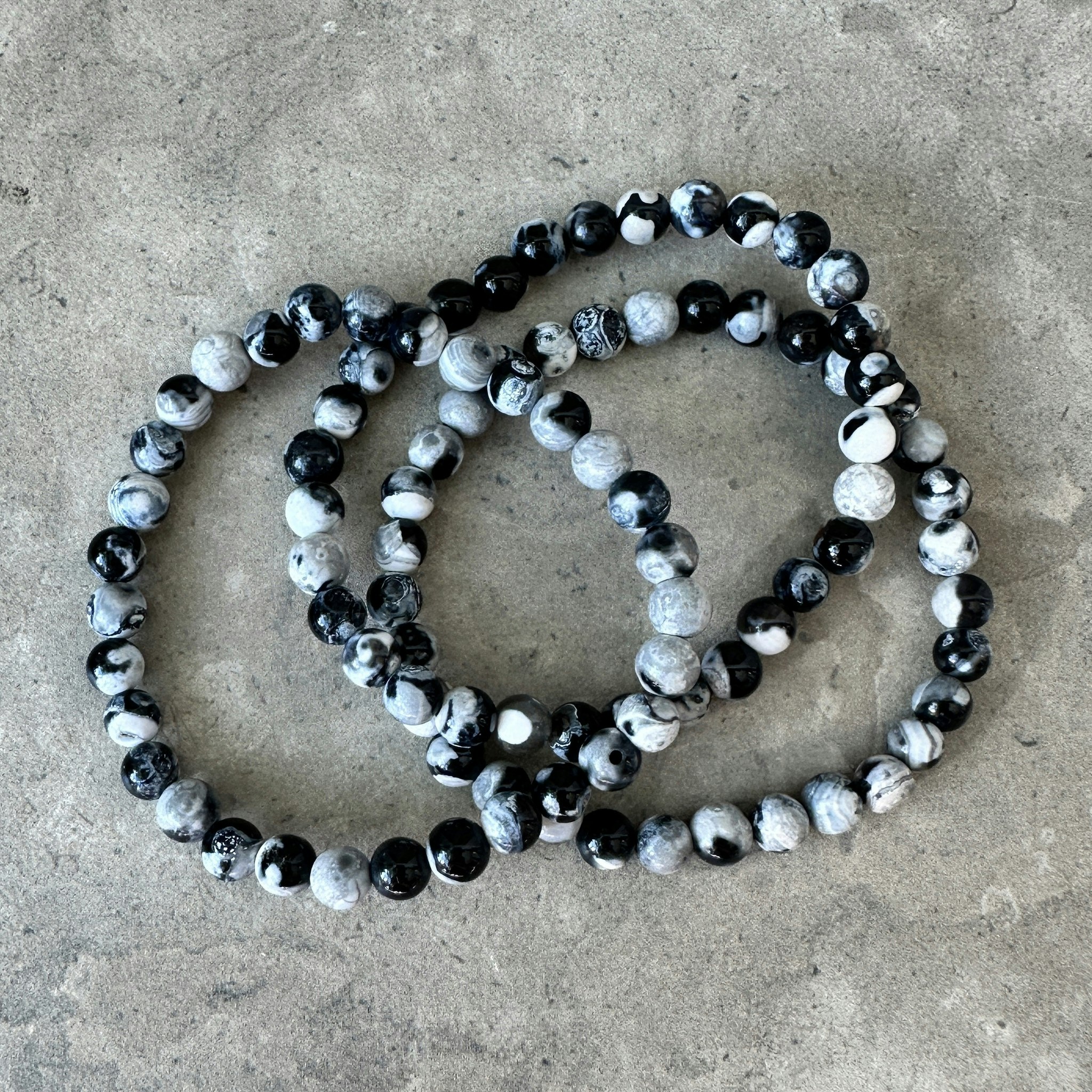 Späckhuggaragat / Orca Agat, armband