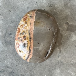 Leopard Jaspis, palmstone (B)