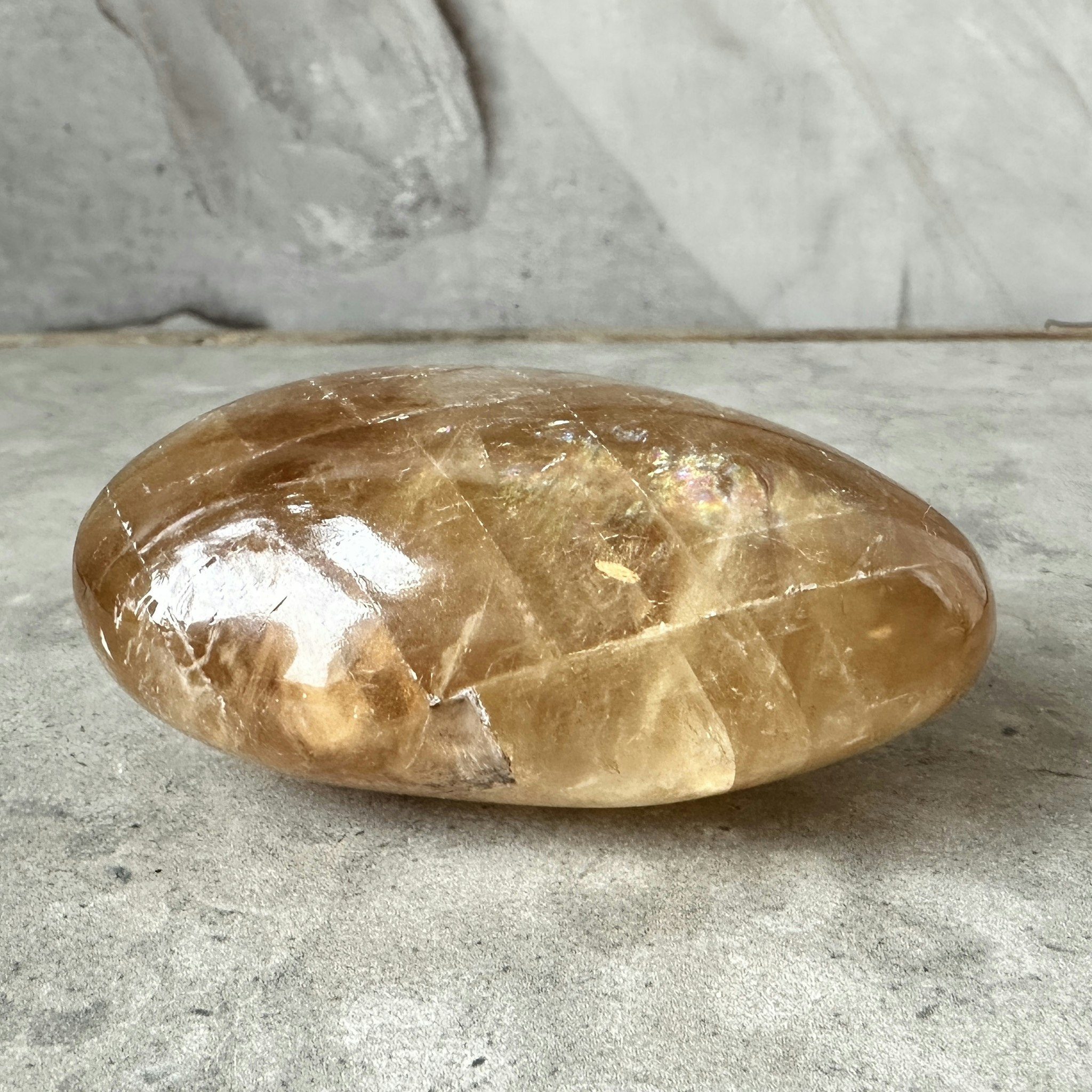 Honungskalcit, palmstone (F)