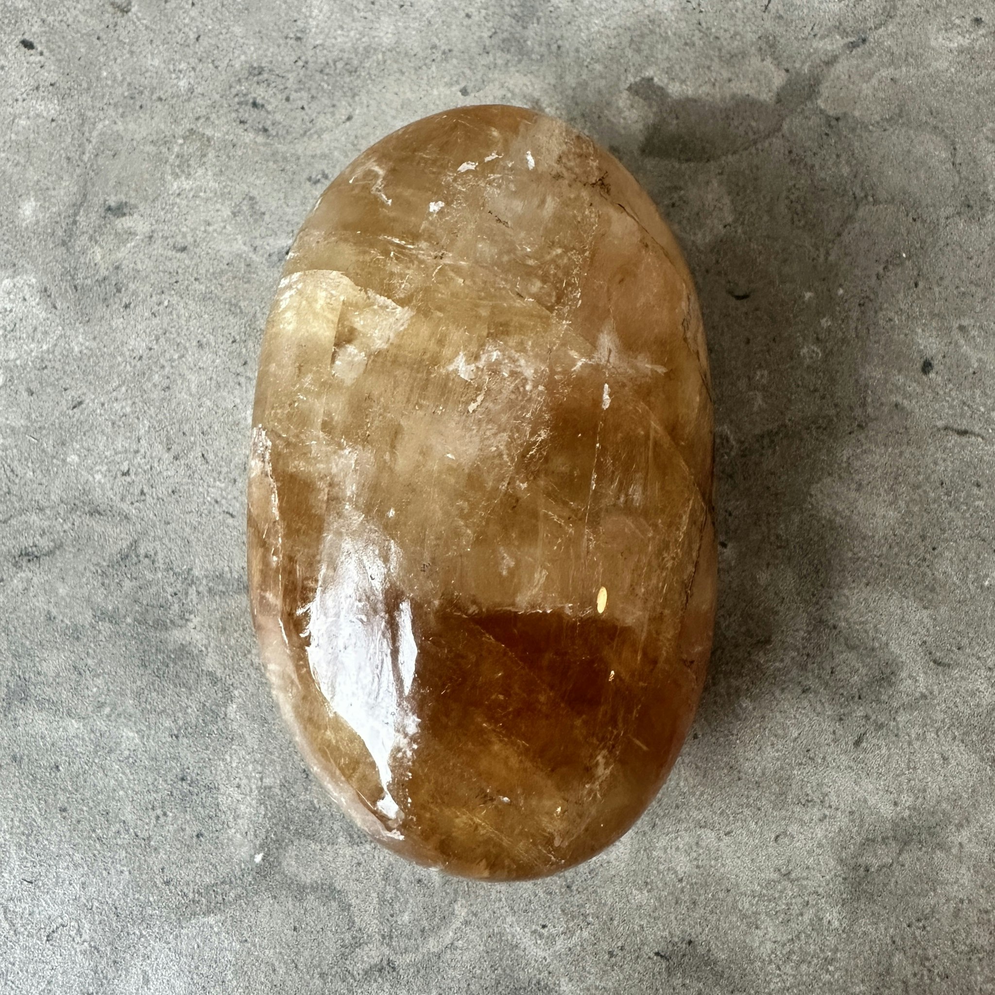 Honungskalcit, palmstone (F)