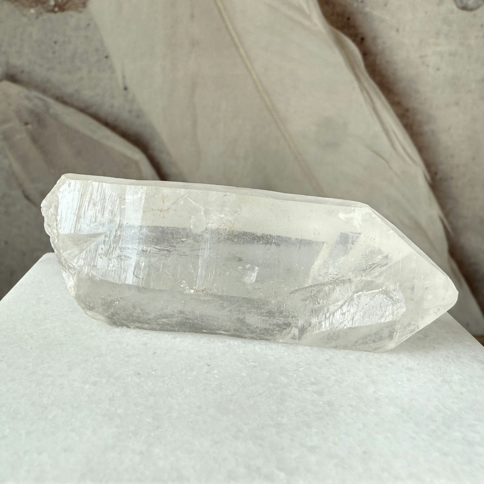 Lemurian Quartz, rå spets (A)