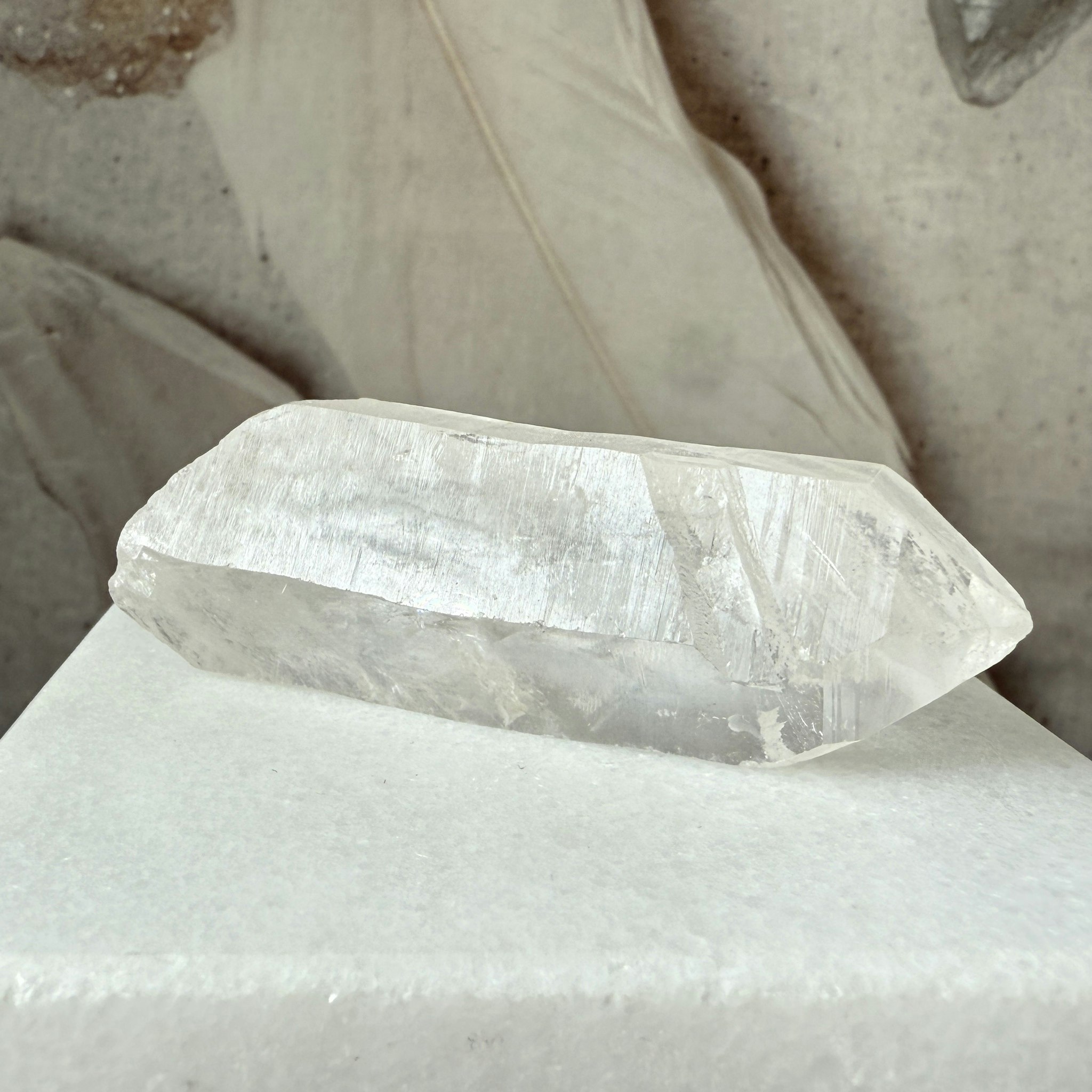 Lemurian Quartz, rå spets (A)