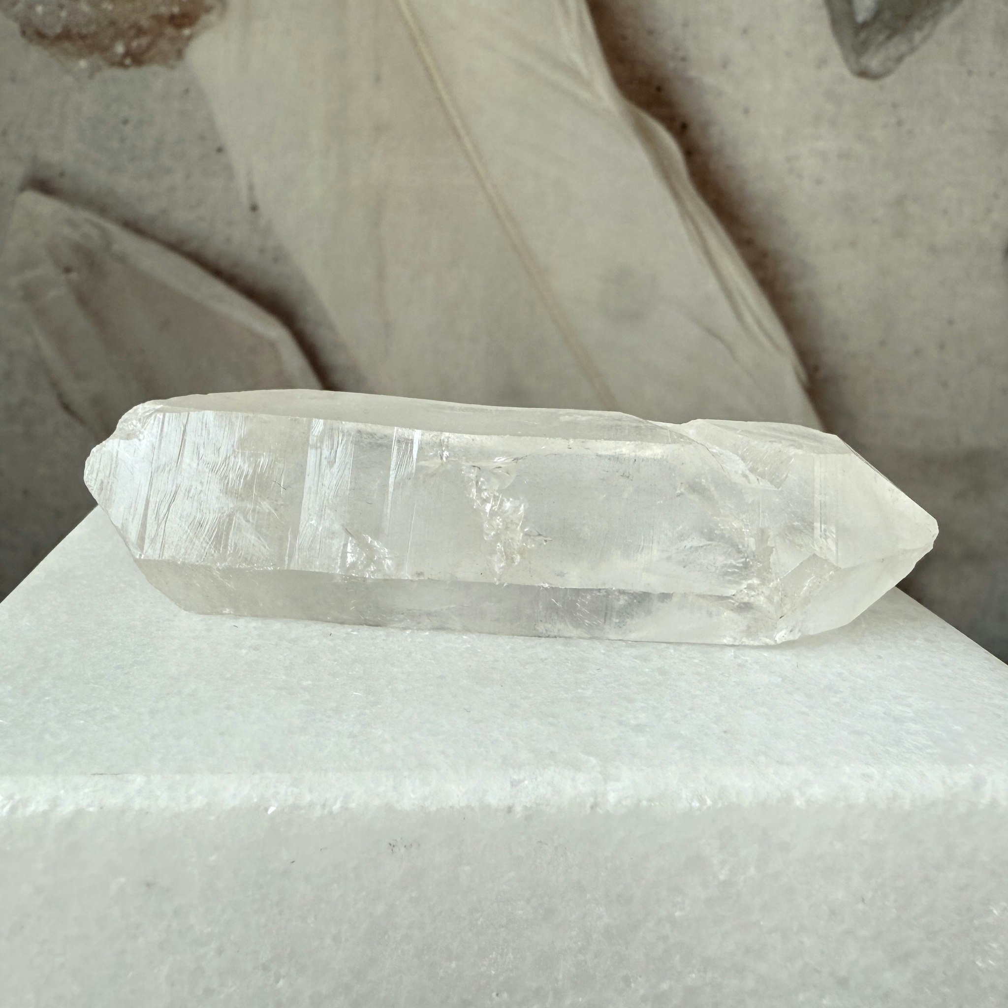 Lemurian Quartz, rå spets (A)