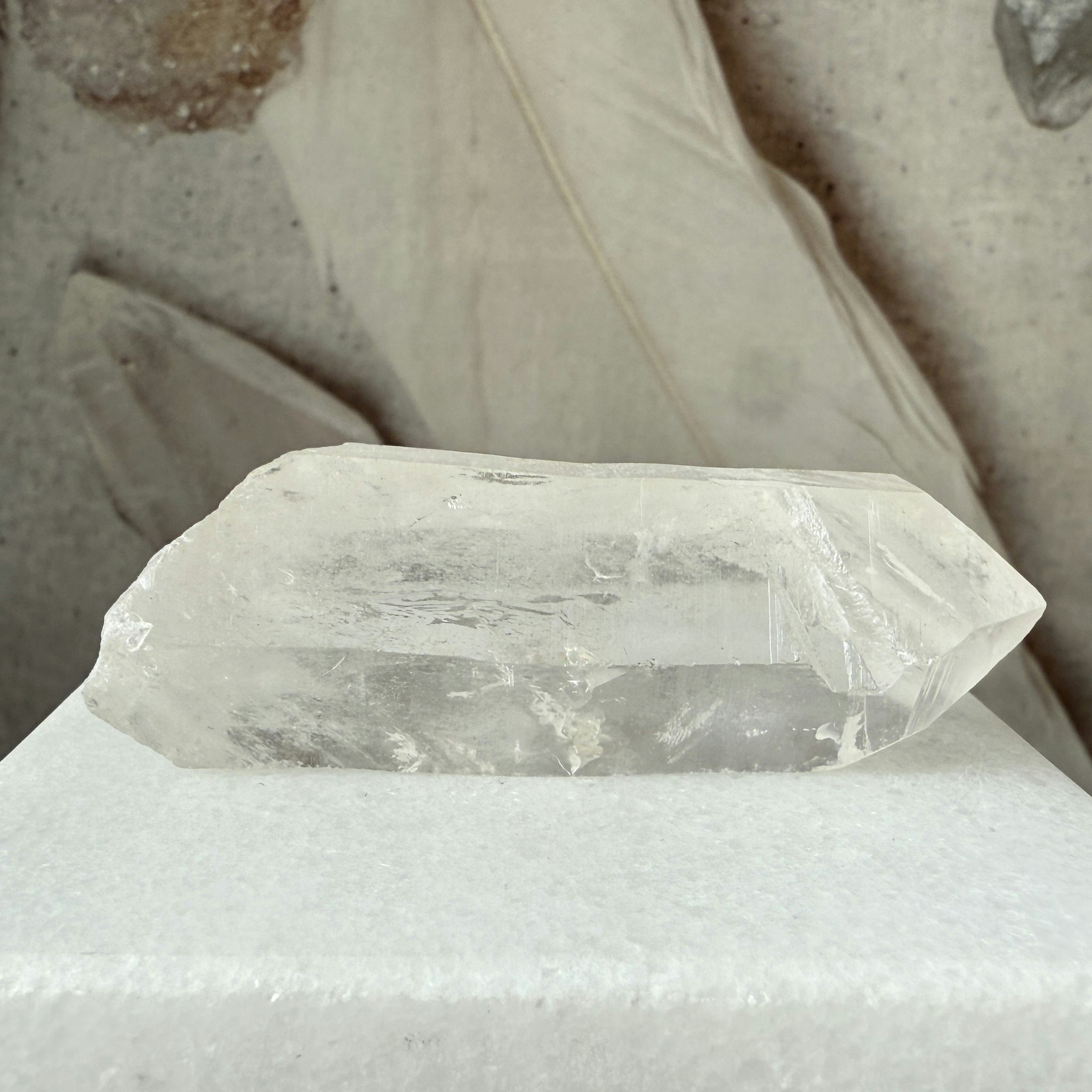 Lemurian Quartz, rå spets (A)