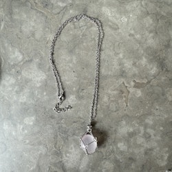 Halsband för kristall, silver