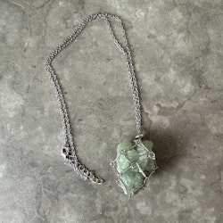 Halsband för kristall, silver