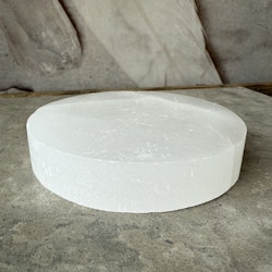Selenit, cirkel laddningsplatta (10 cm)