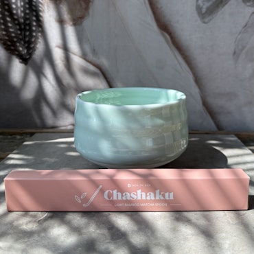 Chashaku sked för matcha i äkta bambu