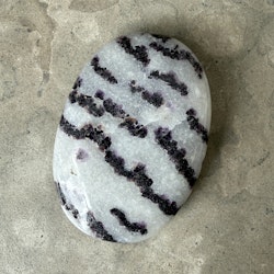 Fluorit i kvarts, palmstone (A)