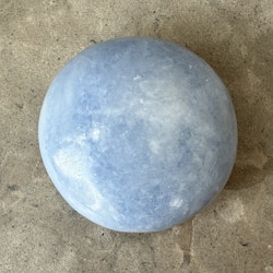 Blå kalcit, palmstone (B)