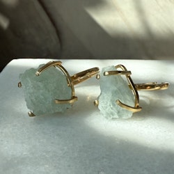 Akvamarin, ring justerbar guld