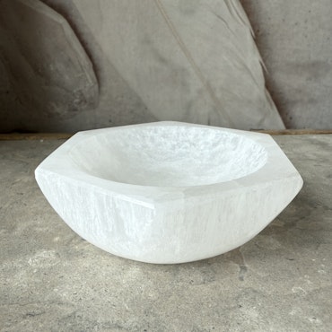 Selenitskål, hexagon 10 cm