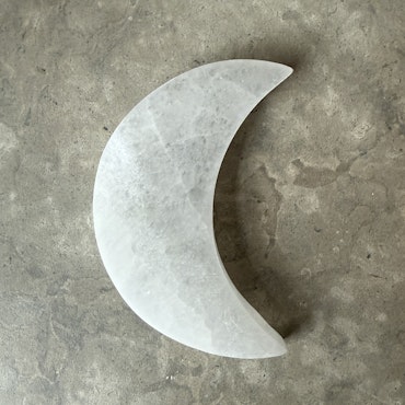 Selenit, måne 12 cm