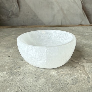 Selenit, skål 6 cm