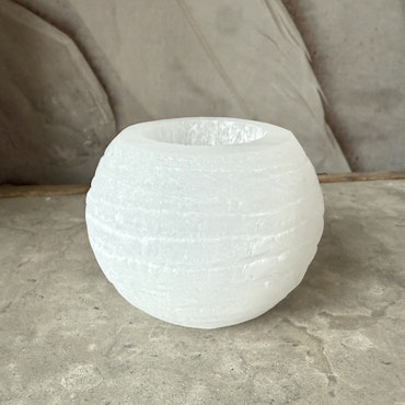 Selenit, lykta snöboll 6 cm